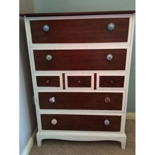 Solid stag chest of drawers
