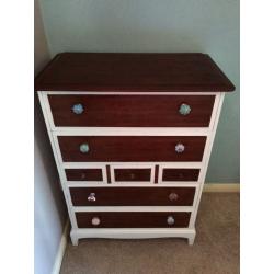 Solid stag chest of drawers