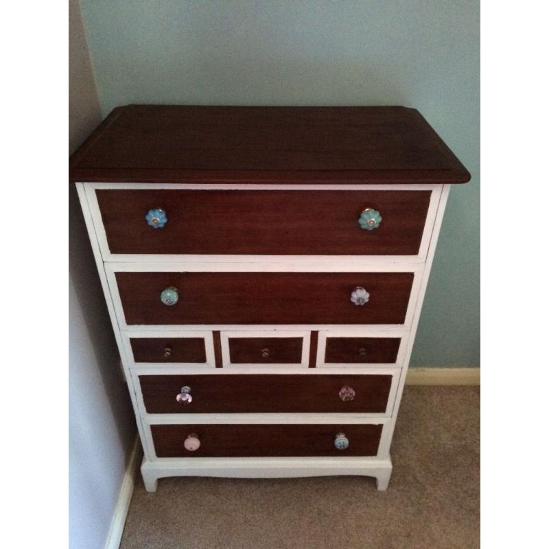 Solid stag chest of drawers