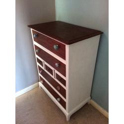 Solid stag chest of drawers