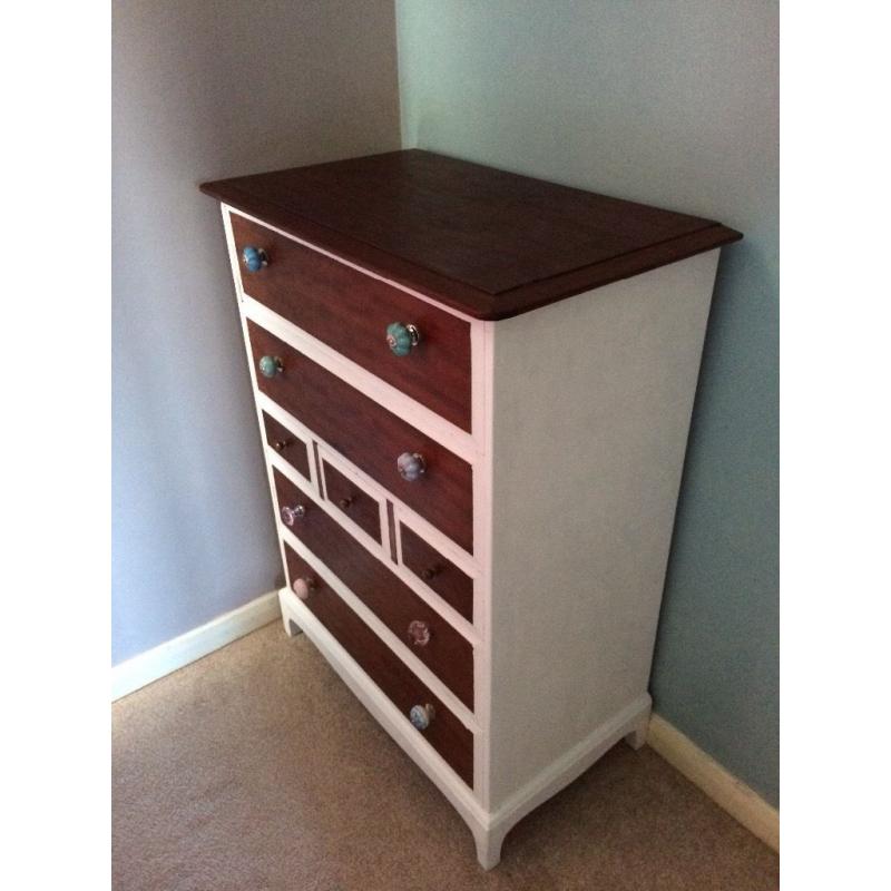 Solid stag chest of drawers