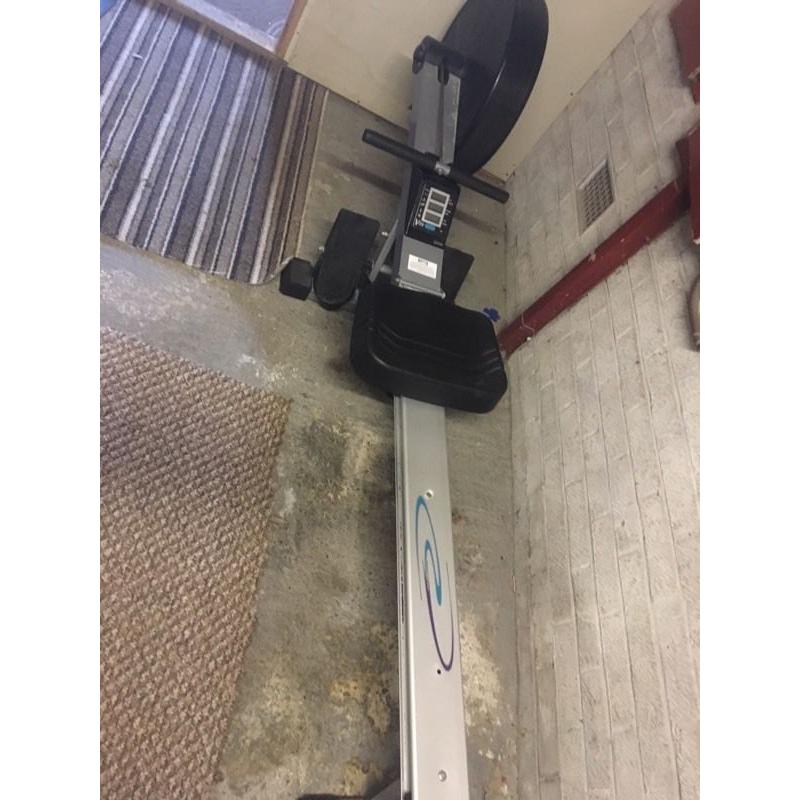 V-fit rowing machine used