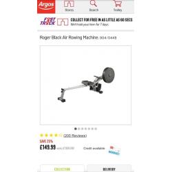 V-fit rowing machine used