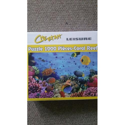 Three 1,000 Piece Jigsaw Puzzles