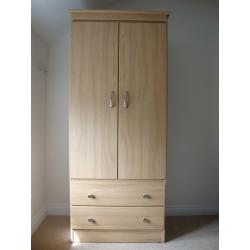 Wardrobe and bedside cabinet