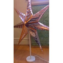 Ikea Strala Copper Star Lamp As New 33" 85 cm
