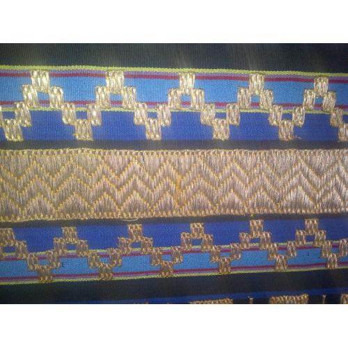 Hand Woven Indonesian Gold thread wall hanging