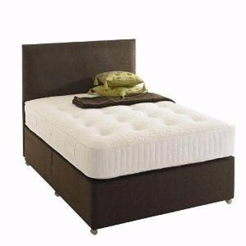 double luxury divan bed and memory foam mattress ** brand new ** sealed and delivered