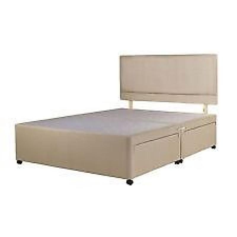 double luxury divan bed and memory foam mattress ** brand new ** sealed and delivered