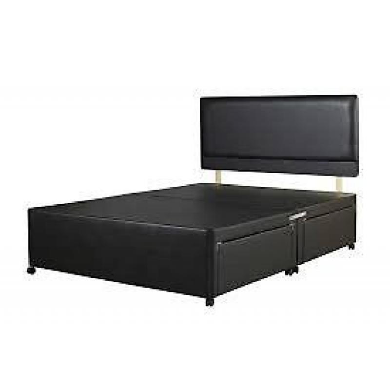 double luxury divan bed and memory foam mattress ** brand new ** sealed and delivered