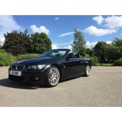 BMW 3 SERIES 325i M Sport 2dr Step Auto 3.0 BLACK WITH BLACK LEATHER