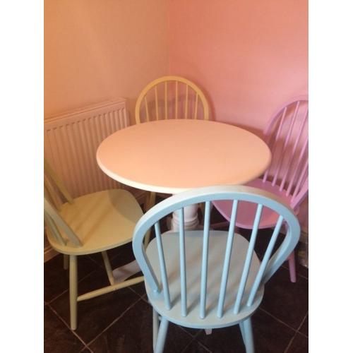 Dining table and chairs
