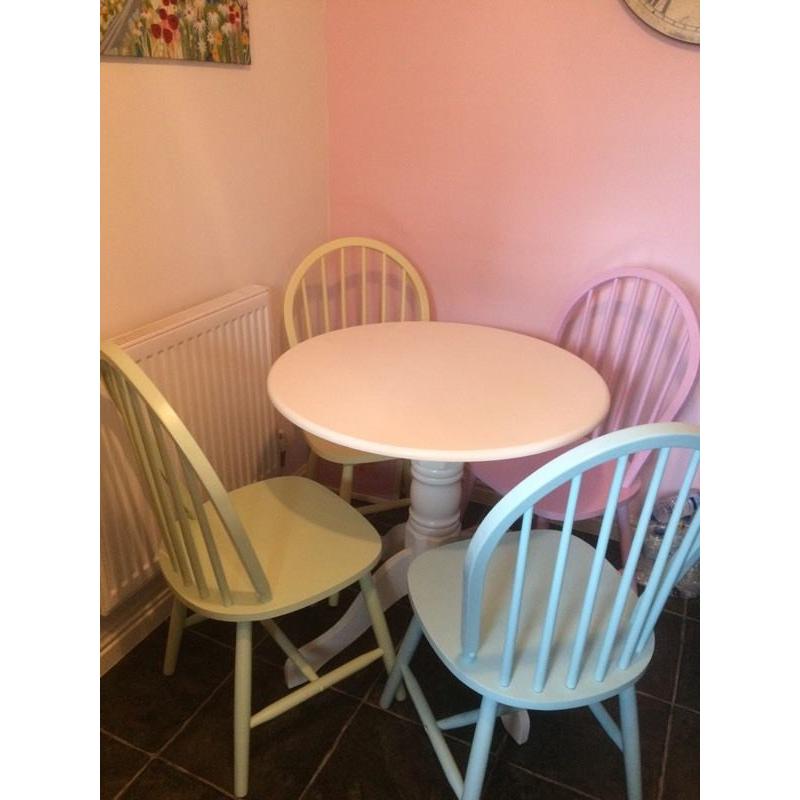 Dining table and chairs