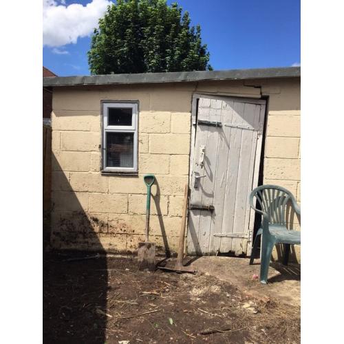 Concrete blocks - from dismantling shed