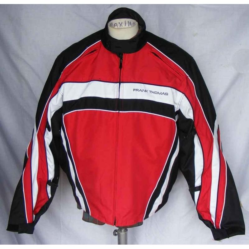Frank Thomas Hypertec/Hyperpore Black/Red/White Motor Cycle Jacket Size XXXL.