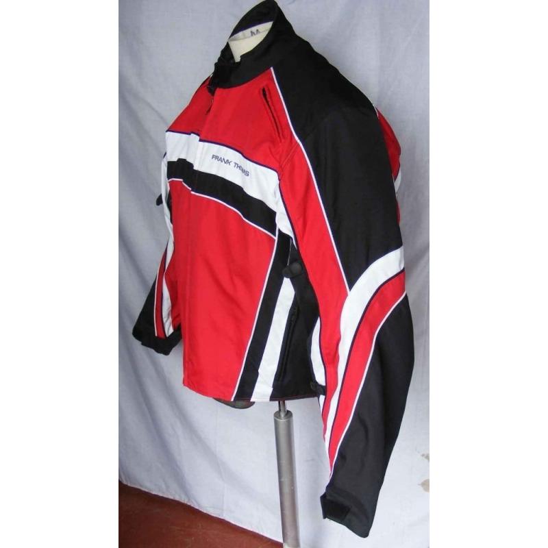 Frank Thomas Hypertec/Hyperpore Black/Red/White Motor Cycle Jacket Size XXXL.