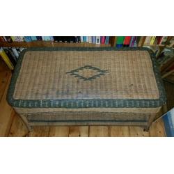 Old wicker table - garden / upcycling project - lovely detail. IN NEED OF SOME TLC