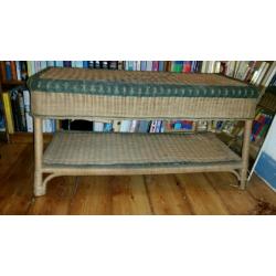 Old wicker table - garden / upcycling project - lovely detail. IN NEED OF SOME TLC