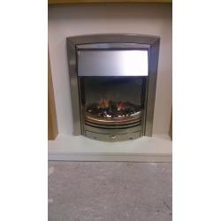 Oak veneer fireplace with dimplex adagio electric fire