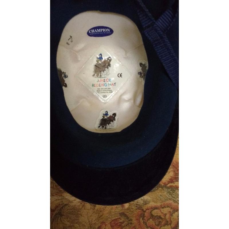 Champion Navy Junior Riding Hat 71/4