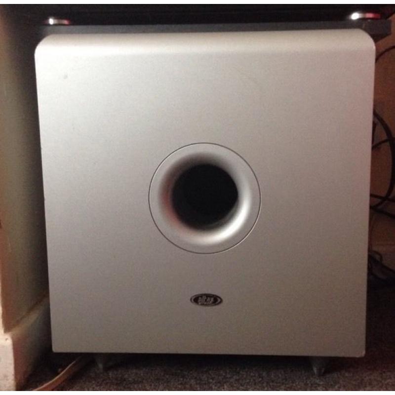 Eltax atomic a-10 powered bass bin