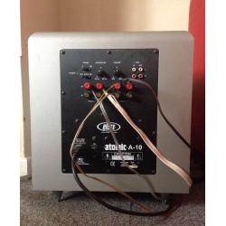 Eltax atomic a-10 powered bass bin