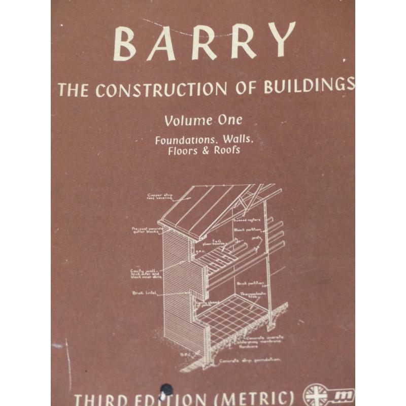 BARRY BUILDING CONSTRUCTION BOOKS