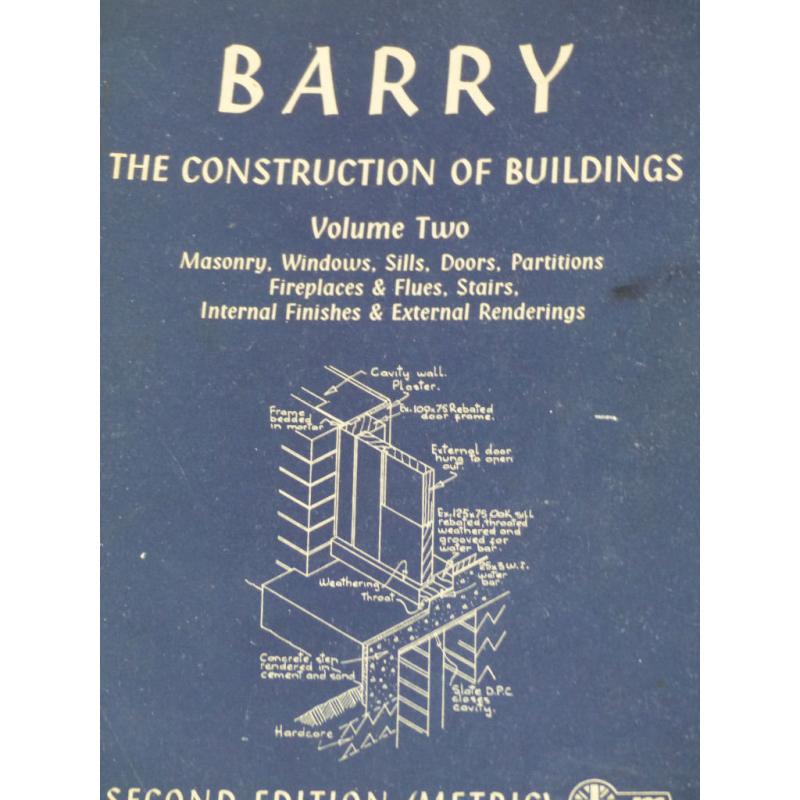 BARRY BUILDING CONSTRUCTION BOOKS