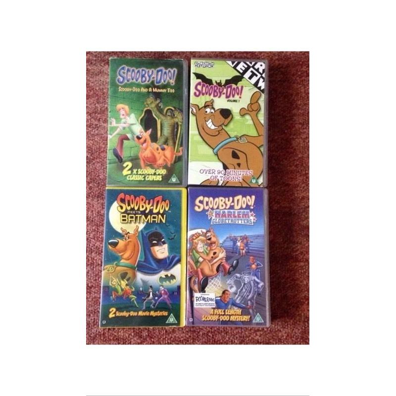 Scooby-Doo VHS x4