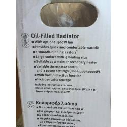 Silvercrest Electric Oil-filled radiator - 2500W Max
