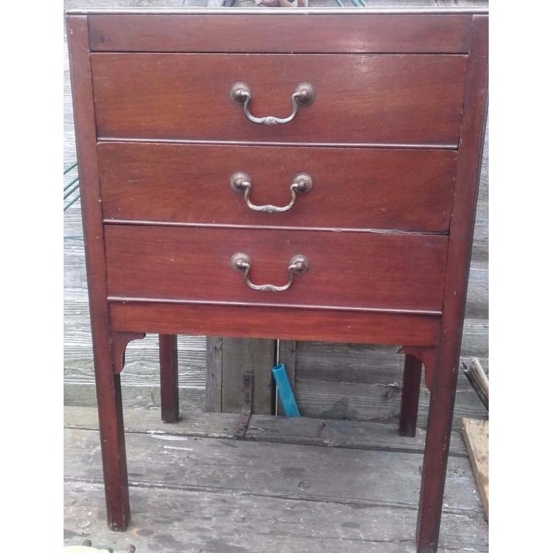 Mahogany sheet music cabinet