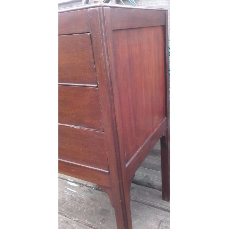 Mahogany sheet music cabinet