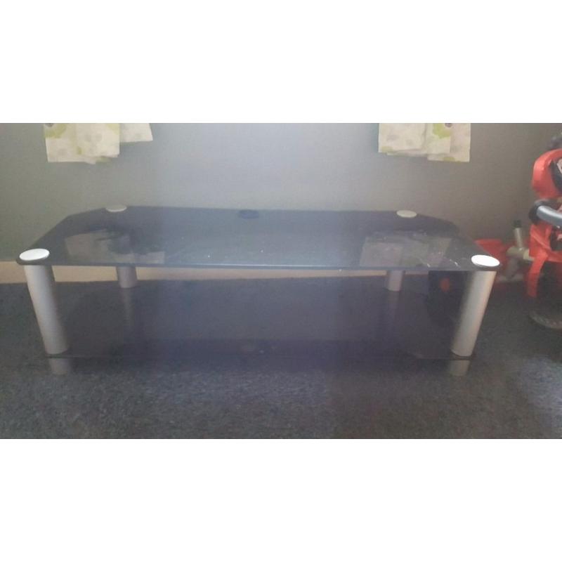 Black Glass tv unit