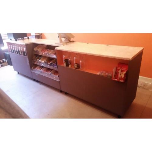 Shop counter, coffee shop/take away.