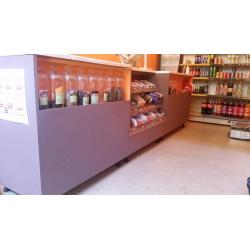 Shop counter, coffee shop/take away.