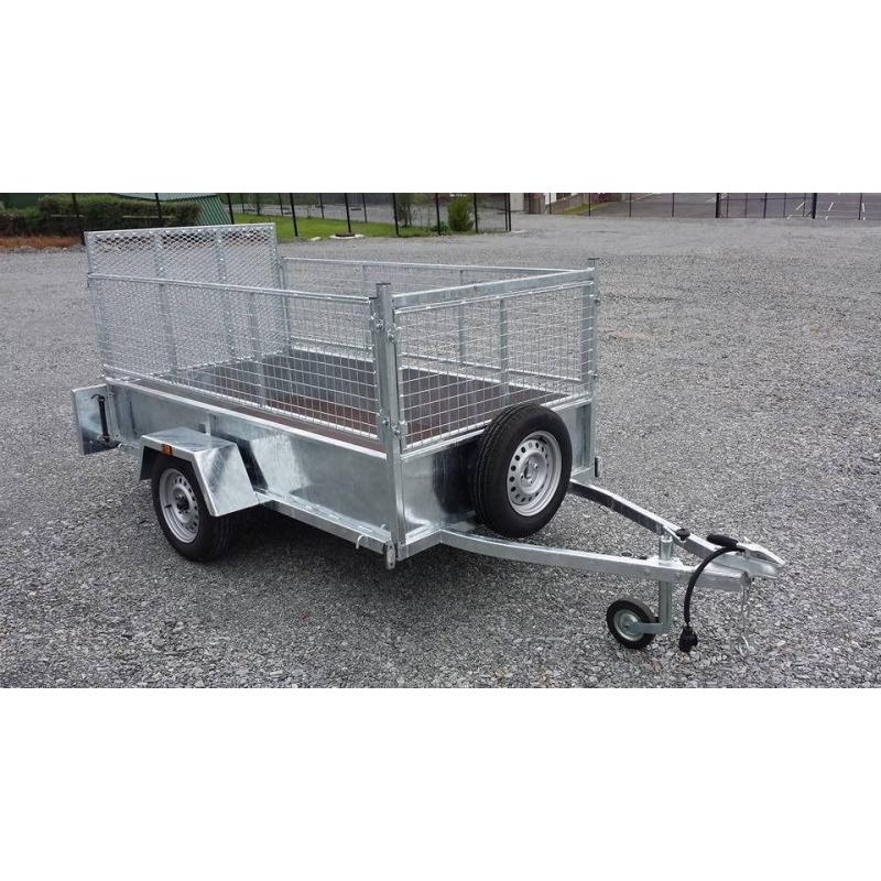 TRAILERS WITH MESHSIDES & RAMP LED LIGHTS SPARE WHEEL HEAVY DUTY