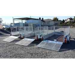 TRAILERS WITH MESHSIDES & RAMP LED LIGHTS SPARE WHEEL HEAVY DUTY