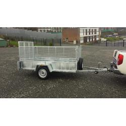 TRAILERS WITH MESHSIDES & RAMP LED LIGHTS SPARE WHEEL HEAVY DUTY