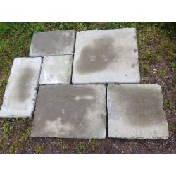 Bradstone grey green old town paving slabs
