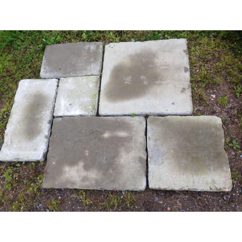 Bradstone grey green old town paving slabs
