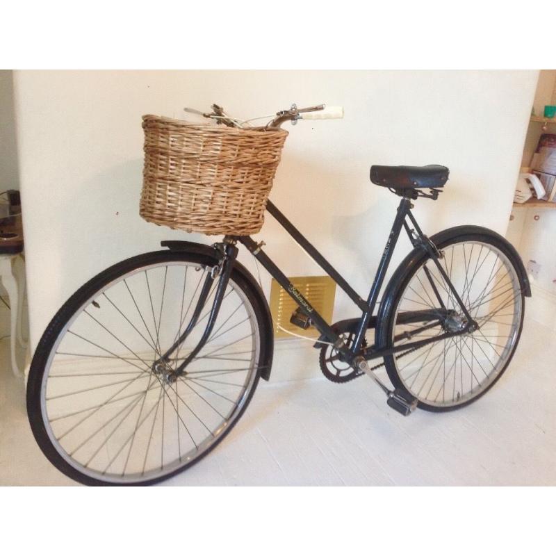 Rare vintage 1950's bicycle with basket