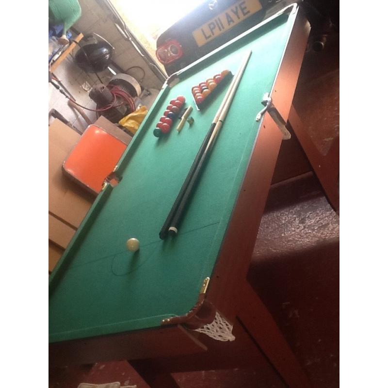 Debut pool table- used