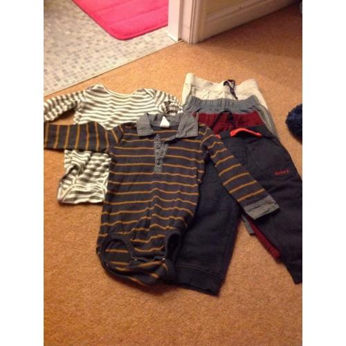 9-12 months tops and trousers