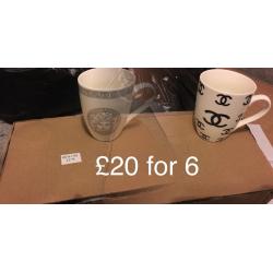 Brand new designer mugs