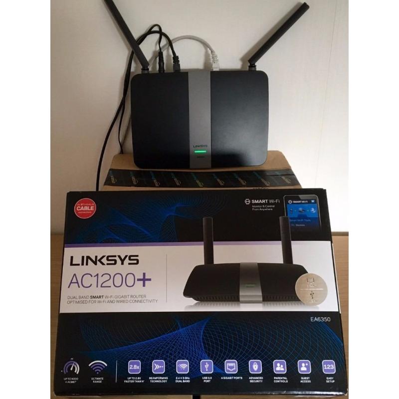 Dual band wireless router (simultaneous) AC1200 WiFi (300 + 867 Mbps)