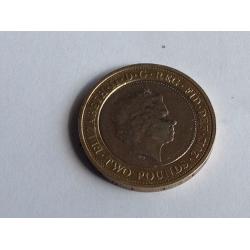 Rare: 2012 Charles Dickens Two Pound Coin with Minting Error. Ideal for collectors