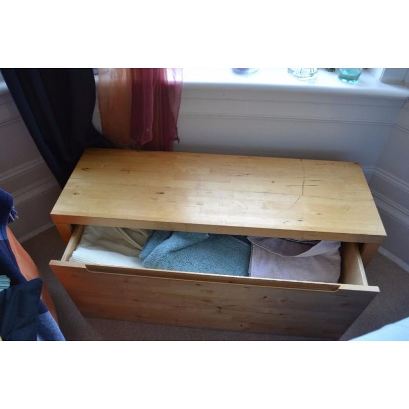 Large Ikea Trunk with Sliding Draw