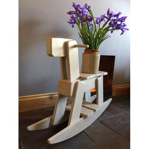 Wooden rocking horse
