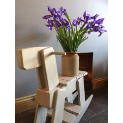 Wooden rocking horse