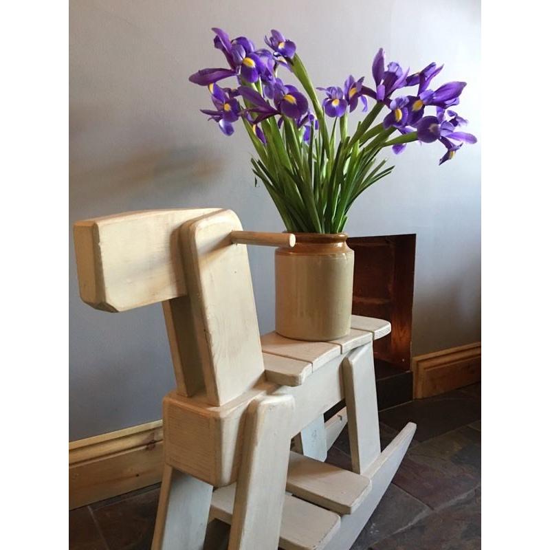 Wooden rocking horse